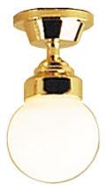 HW2652 White Globe Ceiling Lampby Houseworks