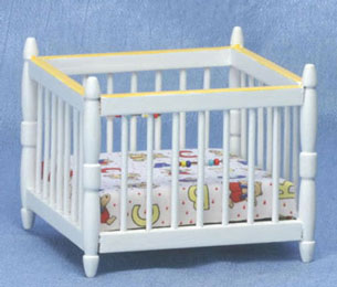 CLA03746 White/Yellow Playpen by Classics