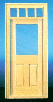 CLA76018 Traditional 2 Panel Door w/Window