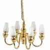 HW2533 6-Arm Frosted Chimney Chandelier by Houseworks 