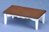 CLA10725 White/Walnut Coffee Table by Classics