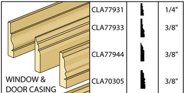 CLA77931 1/4 inch Door & Window Casing by Classics