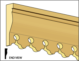 CLA77301 Custom Fleur Cornice/Crown Molding by Classics