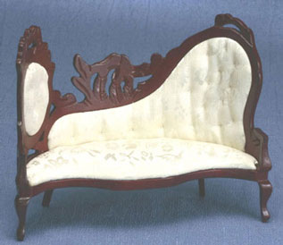 CLA10872 Mahogany/White Victorian Sofa by Classics