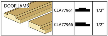 CLA77961 1/2 inch Outside Door Jam by Classics 