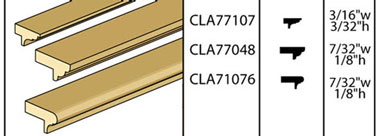 CLA71076 Wainscot Trim/Chair Rail by Classics