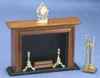 CLA91329 Walnut Fireplace Set by Classics