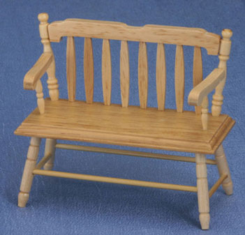 CLA10511 Oak Deacon Bench by Classics