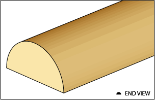 CLA77494 1/8 inch Half Round Dowel by Classics