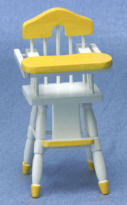 CLA10499 White/Yellow High Chair by Classics