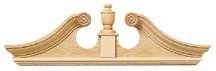 HW7172 Deerfield Door Pediment 2 Piece by Houseworks