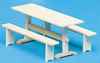 HW13106 Colonial Trestle Table Furniture kit by Houseworks