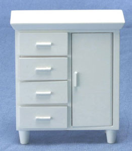 CLA10391 White Chest of Drawers by Classics