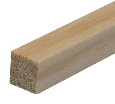 HW7528 12 pack Pine Stripwood 3/8 inch x 3/8 inch by Houseworks