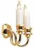 HW2013 Brass Double Arm Sconce by Houseworks 