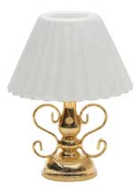 HW2532 Ornate Table Lamp/fluted Shade by Houseworks 