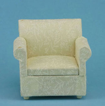 CLA10911 White Fabric Armchair by Classics