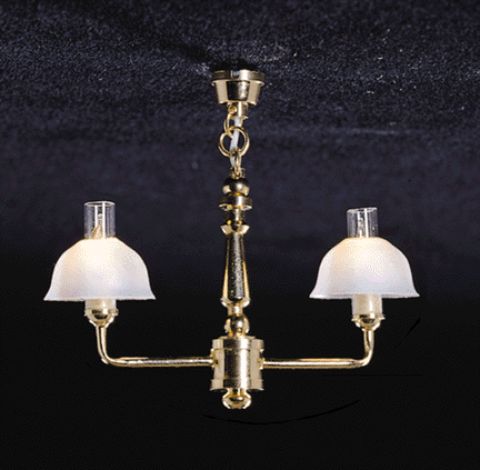 CK3007 2 Up-Arm Bell Shade Chandelier by Cir-Kit