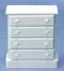 CLA10481 White Chest of Drawers by Classics