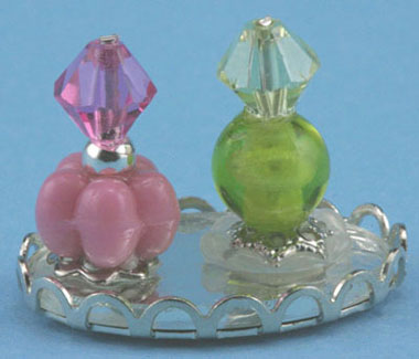 CB111 - Small Perfume Tray With 2 Bottles