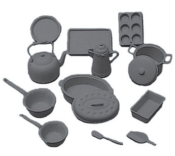 CB2213 - Cookware Kit, Black, 14 Pcs.