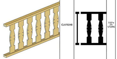 CLA70248 Flat Porch Railing by Classics