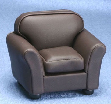 CLA10868 Brown Leather Club Chair by Classics 