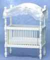 CLA10361 White Canopy Crib by Classics