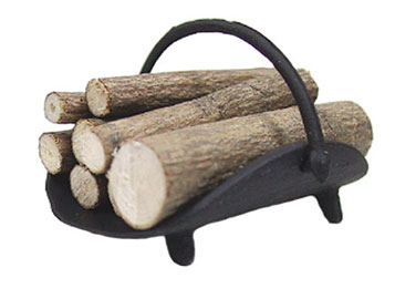 ISL2450 Fireplace Log Holder w/Logs by Island Crafts 