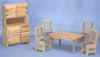 CLA91045 Oak Dining Room Set by Classics