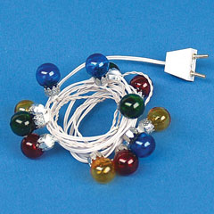 HW2509 12-bulb Color Christmas Ornament Lights by Houseworks