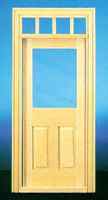 CLA76018 Traditional 2 Panel Door w/Window