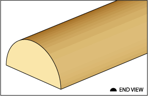 CLA77496 3/16 inch Half Round Dowel by Classics