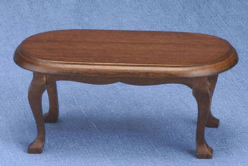 CLA06848 Walnut Oval Coffee Table by Classics