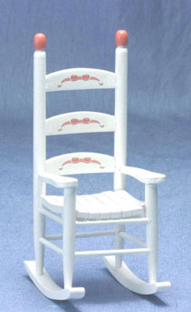 CLA10795 White Rocker with ABC Decal by Classics