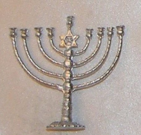 ISL2501 Large Menorah, Silver Color by Island Crafts