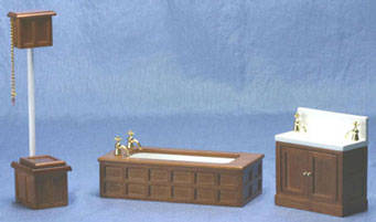 CLA06406 Walnut Victorian Bathroom Set by Classics