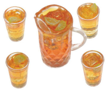 CB169 - Iced Tea Set Of Pitcher with 4 Glasses