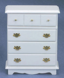 CLA06860 White Chest of Drawers by Classics