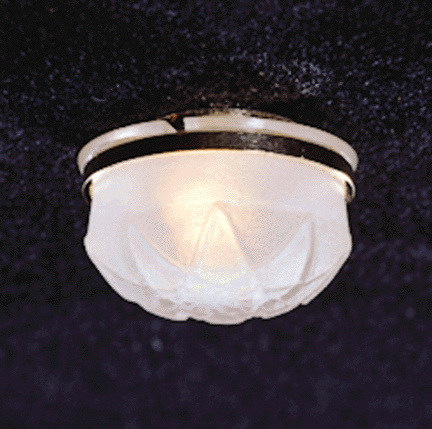 CK3717 Ceiling Lamp w/Removable Frosted Shade by Cir-Kit