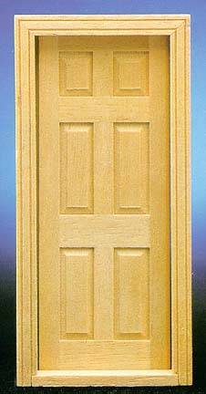 CLA86007 1/2 inch scale 6 Panel Door by Classics