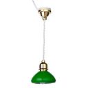 HW2554 Hanging Lamp with Green Shade by Houseworks