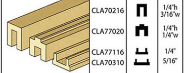 CLA77116 Bottom Porch Rail 1/4