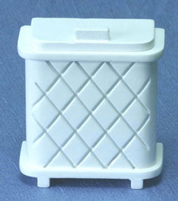 CLA10667 White Clothes Hamper by Classics