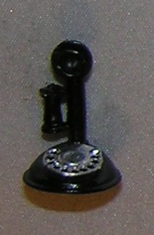 ISL2728 Candlestick Telephone w/Dial, Black by Island Crafts