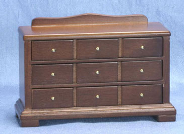 CLA01927 Walnut Triple Dresser by Classics