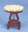 CLA10566 Mahogany Lyre Side Table by Classics 