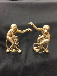 A7 LARGE ANTIQUE GOLD MONKEY