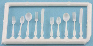 Chrysnbon White Flatware