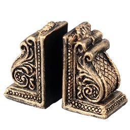 HW4033 Resin Scroll Bookends by Houseworks